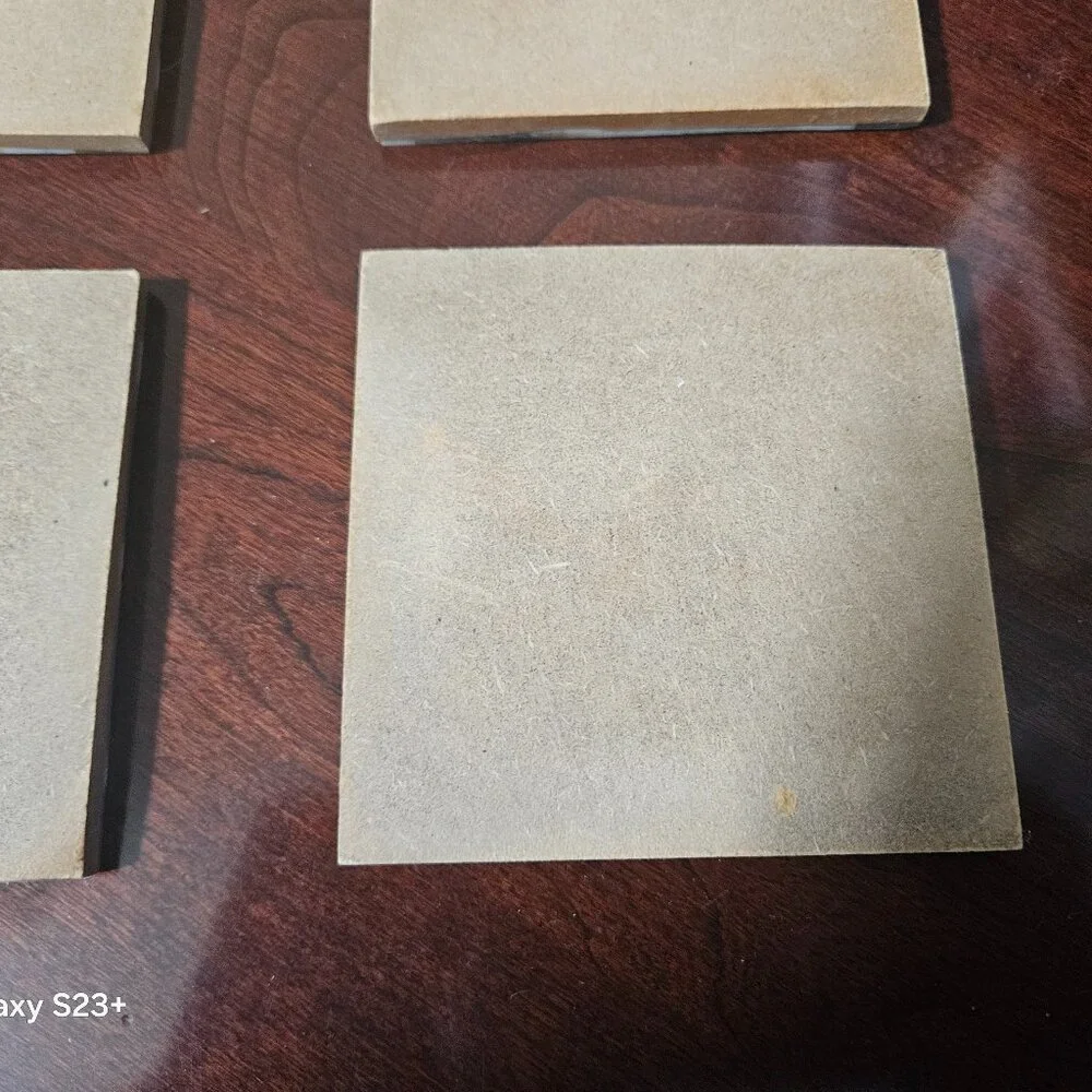 4 MODERN MY MELA BONE INLAID BLACK BEIGE BAR DRINK WOOD COASTERS MADE IN INDIA